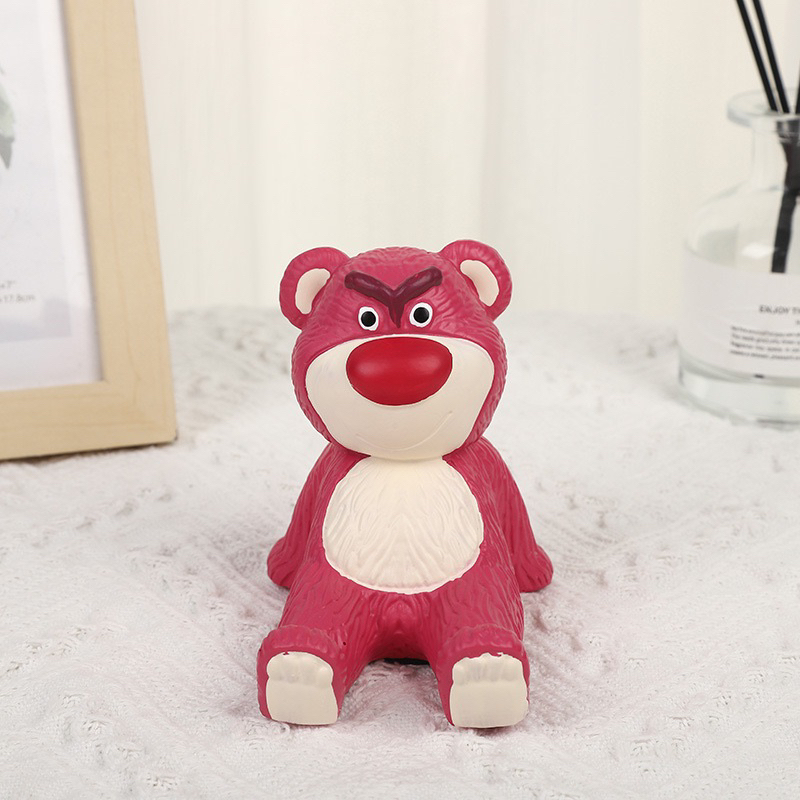 Giá Đỡ Điện Thoại Để Bàn Hình Chú Gấu Và Dâu Tây Dễ Thương