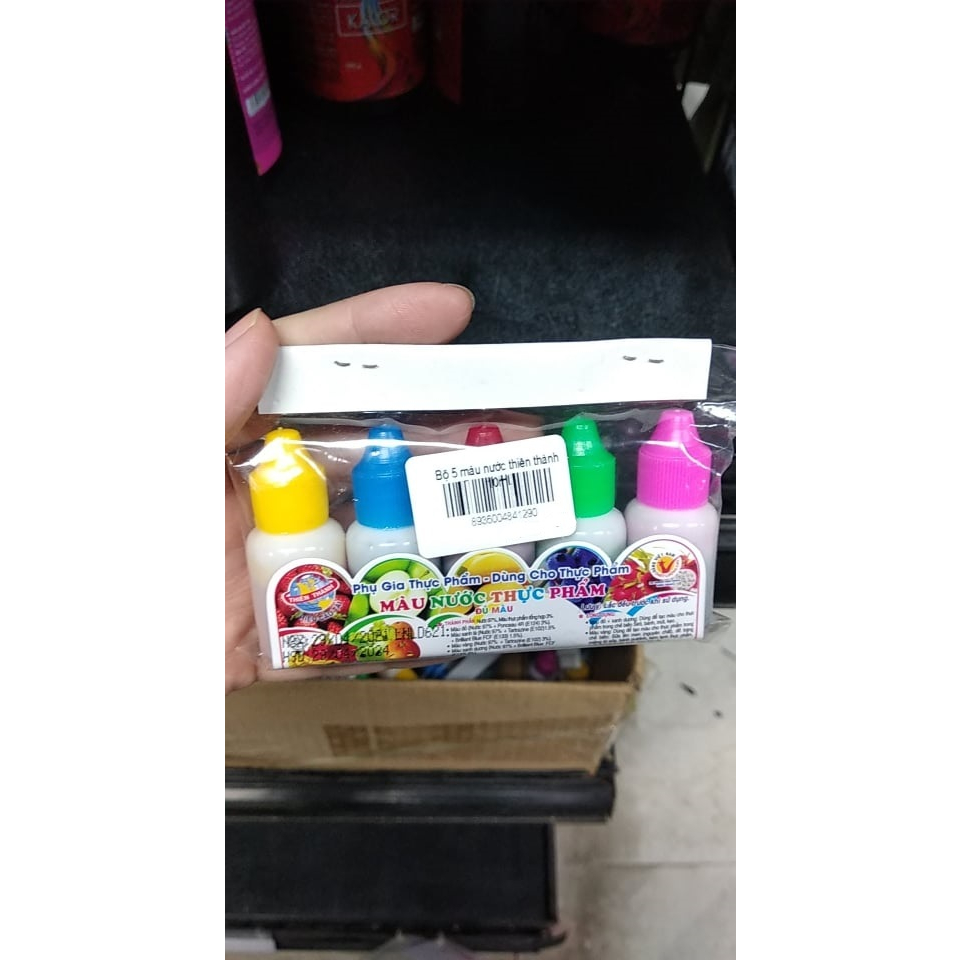 Màu nước thực phẩm Thiên Thành 1 lọ/10ml chọn màu