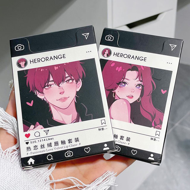 Set 5 Cây Son HERORANGE Cô Gái Và Chàng Trai 1314 Likes