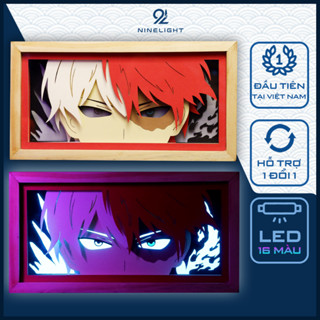   SHOTO  Hộp Đèn Anime 3D Led 16 Màu Độc Lạ Hộp Tranh Đèn Led 3D Trang Trí Bàn Học Góc Làm Việc 