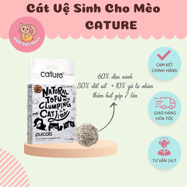 Cát Vệ Sinh Cho Mèo 3IN1 - Natural Tofu Mix Clumping Cat Litter | Túi 2.8kg