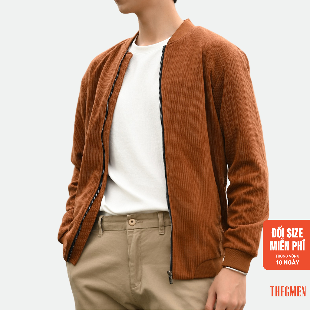 Áo khoác ORI BOMBER chất liệu nhung tăm pha len cao cấp, form Regular - THE GMEN ELEGANT EST 2017