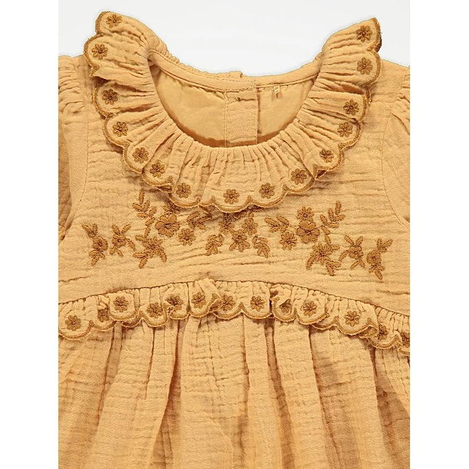 Váy dài tay hoa vàng George_hàng chính hãng authentic