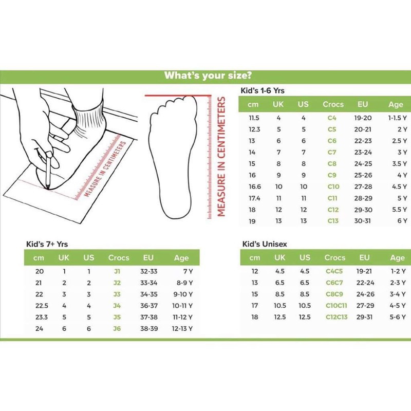 SỤC CROCS cho bé chuẩn auth
