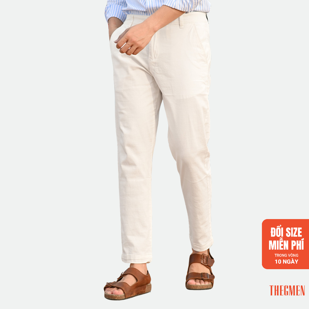 Quần dài L23 LINEN LV PANTS vải linen dày dặn, form Smart - THE GMEN ELEGANT EST 2017