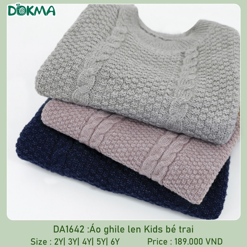 Áo Gile len Dokma cho be 2-6y