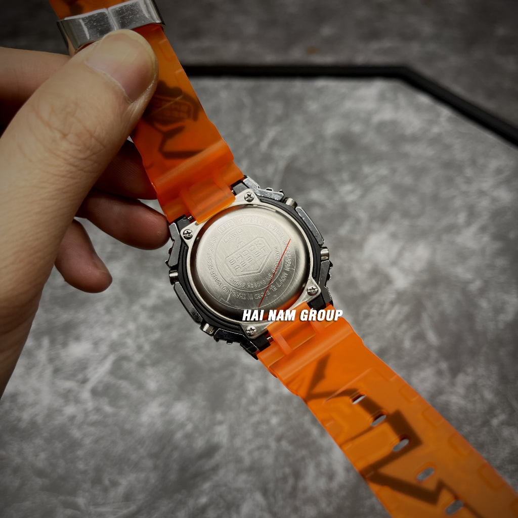 Đồng hồ nam G-SHOCK GM-2100SS-1A Cam Bạc Graffity - Dây nhựa vỏ thép - Bảo hành 2 năm - Full phụ kiện.