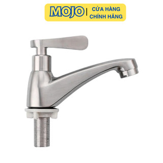 Vòi rửa mặt lạnh vòi lavabo inox sus304 cao cấp gạt ngang mojo