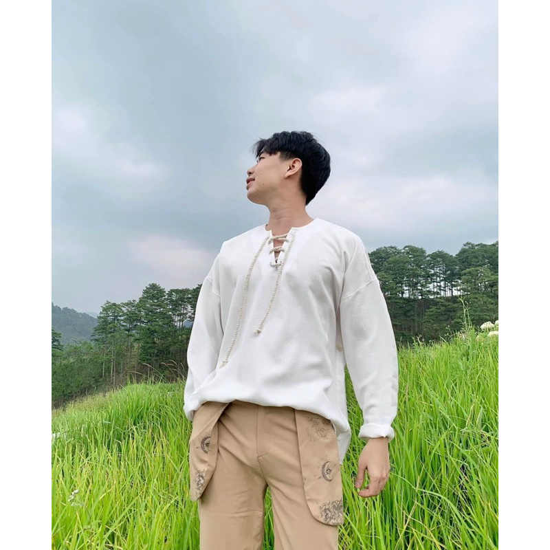 Áo Sơmi đan dây Unisex Nam/ Nữ