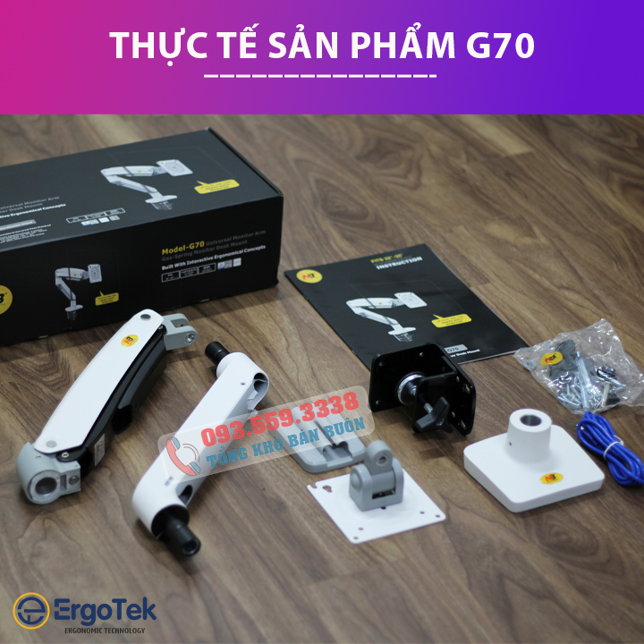 Giá Treo Màn Hình NB G70 22 - 35 Inch - Tay Arm Treo Đỡ Màn Hình Máy Tính