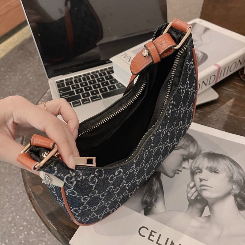 Túi xách nữ túi kẹp nách hoạ tiết  túi xách nữ kẹp nách đeo chéo đeo vai