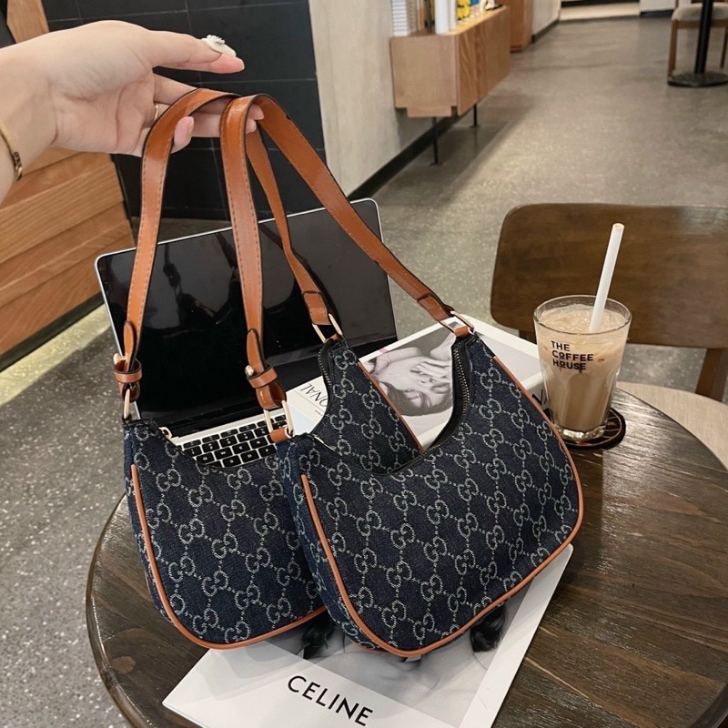 Túi xách nữ túi kẹp nách hoạ tiết  túi xách nữ kẹp nách đeo chéo đeo vai