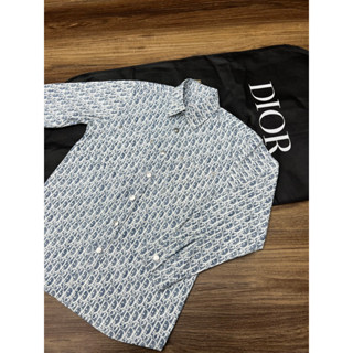Áo sơ mi DIOR họa tiết monogram begie dành cho nam nữ