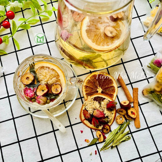 Trà cam quế thảo mộc detox cơ thể 5 vị nhà mila gói 10gr