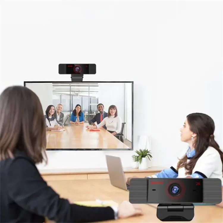 WEBCAM CÓ MICROPHONE, WEBCAM 2K - 1440P FULL HD CÓ BÌA CHÂN MÁY VÀ MICRO KÉP, WEBCAM GÓC RỘNG CHO MÁY TÍNH