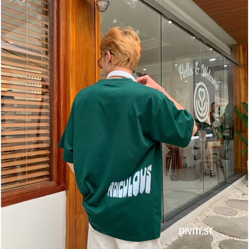 Áo thun họa tiết chữ