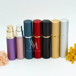 Chai lọ đựng nước hoa, ống bơm nước hoa vỏ nhôm 2 lớp, dung tích 5ml
