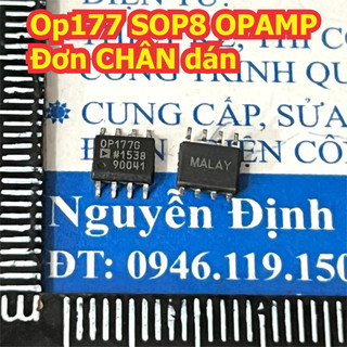 2 con OP177G OP177 SOP-8 1*opamp OPAMP Đơn CHÂN dán kde1205