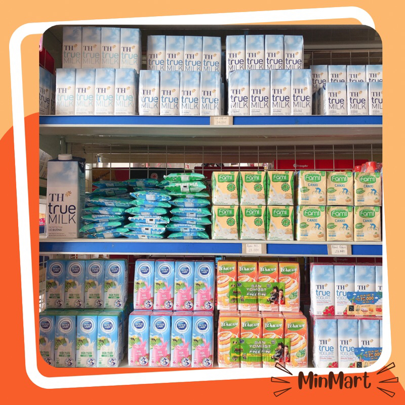 Sữa Các Loại To 180ml MinMart