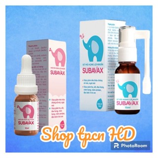 Subavax xịt, nhỏ mũi họng lợi khuẩn giúp tăng sức đề kháng niêm mạc mũi, miệng, họng, hầu, thanh quản