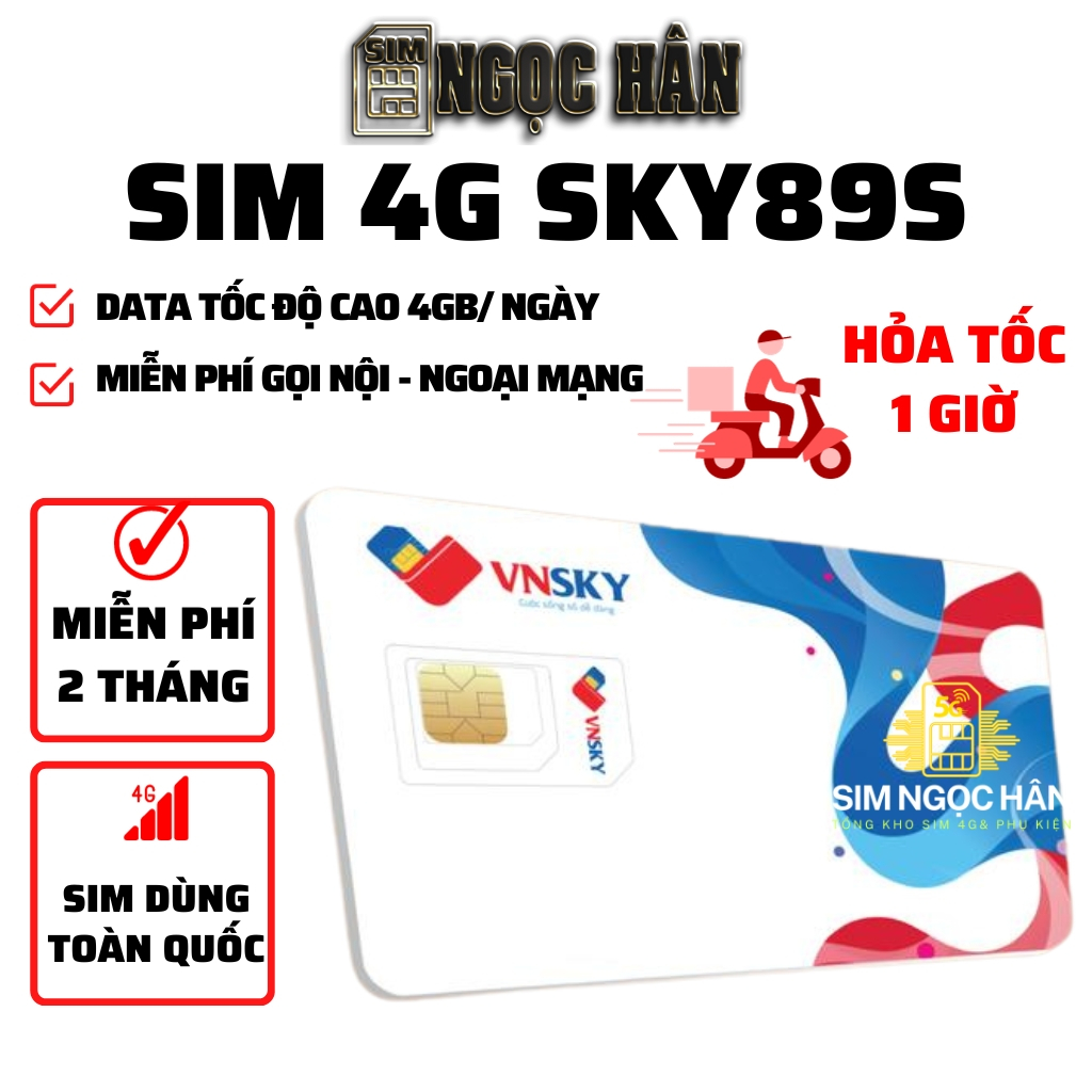 SIM 4G SKY59 FREE 1 THÁNG - SKY69A FREE 1 THÁNG - Data 4Gb/Ngày - Không Giới Hạn - Free Gọi - Tự Đăng Ký Chính Chủ