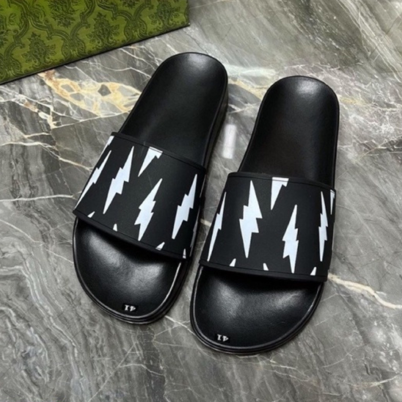 Dép nam quai ngang bulong họa tiết tia sét hottrend 2023