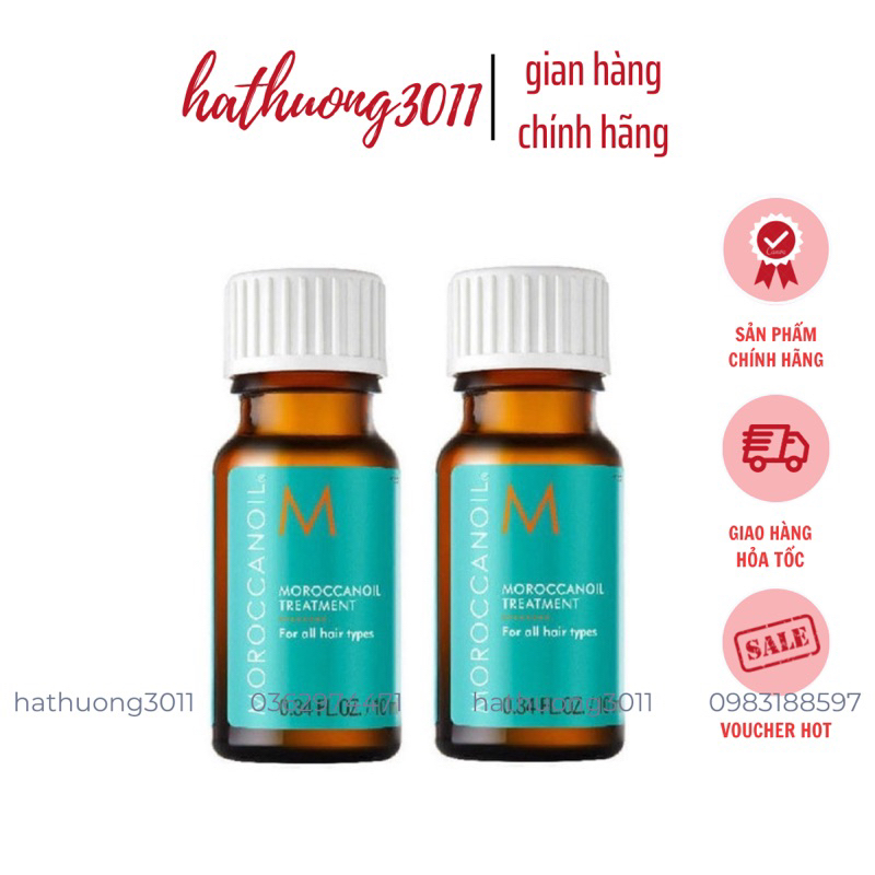 [Mini size] Tinh Dầu Dưỡng Tóc Moroccanoil Treatment Chai 10ML Không Box