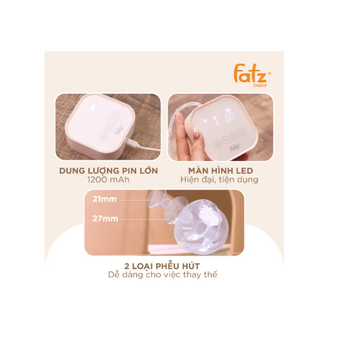 Máy hút sữa điện đôi rảnh tay Fatz Baby Twinfree 1 FB1301TG