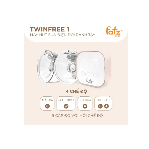Máy hút sữa điện đôi rảnh tay Fatz Baby Twinfree 1 FB1301TG