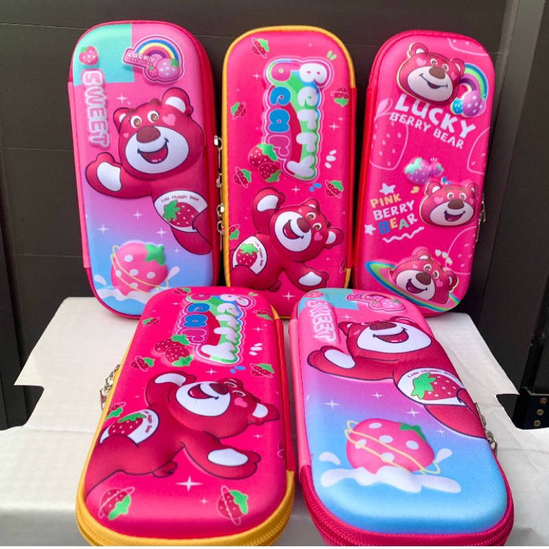 Hộp Đựng Bút 3D Gấu Dâu Lotso  dễ thương dành cho học sinh