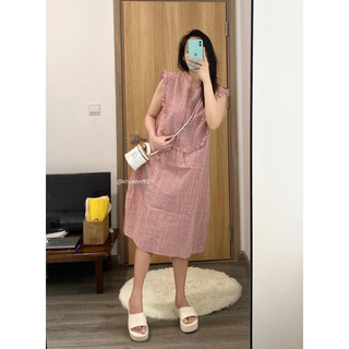 Đầm sát nách viền bèo