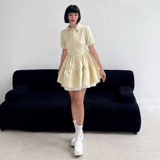váy lady here 2 tầng Tùng phối lưới