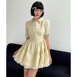 váy lady here 2 tầng Tùng phối lưới
