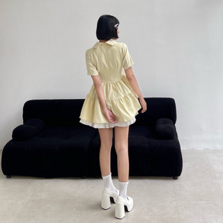 váy lady here 2 tầng Tùng phối lưới
