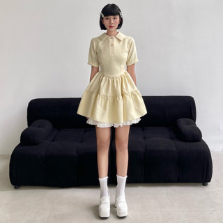 váy lady here 2 tầng Tùng phối lưới