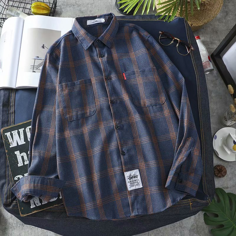 Áo sơ mi Flannel kẻ caro nam nữ CaLaa SM08