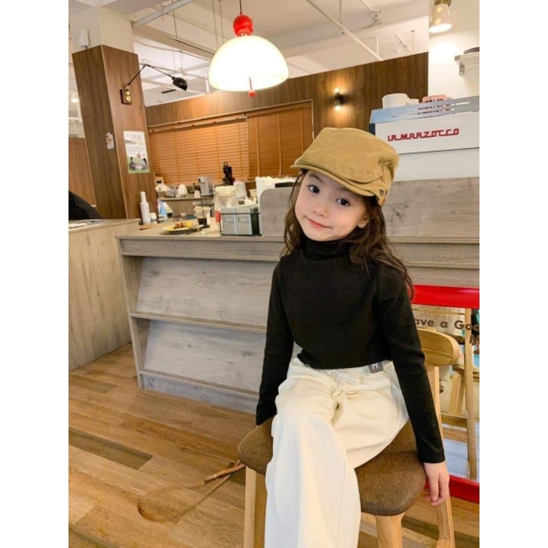 Áo dài tay cho bé , Áo giữ nhiệt cho bé trai và bé gái , Áo cổ lọ cho bé