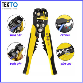 Kìm tuốt dây điện tự động,cắt dây, bấm cos Đa năng - 052