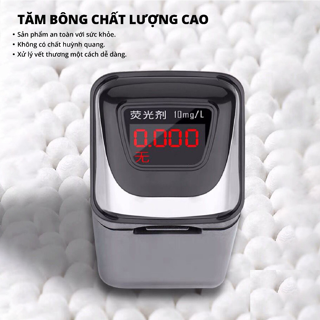 Hộp 500 Tăm Bông Ngoáy Tai Cotton Swabs 2 Đầu Vệ Sinh Tai, Mũi Kháng Khuẩn - Bông Lấy Ráy Tai