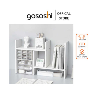 Kệ sách gỗ mini để bàn lắp ghép đa năng