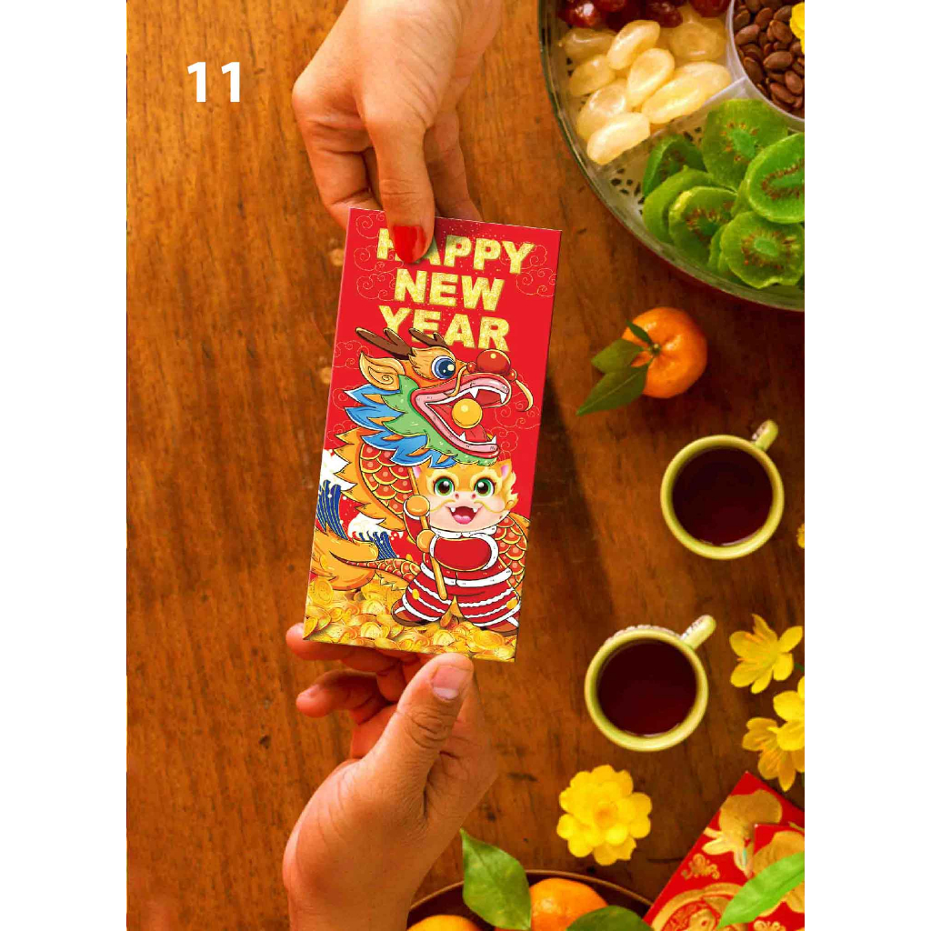 50 bao lì xì rồng vàng may mắn