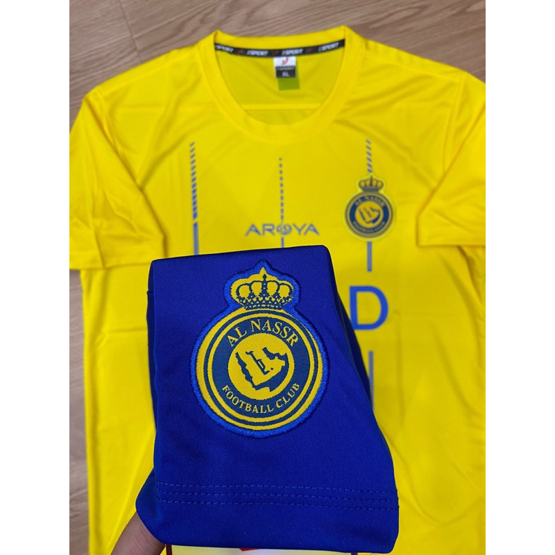 Áo đá banh CLB Al Nassr Ronaldo, Áo bóng CR7 đá in tên số theo yêu cầu