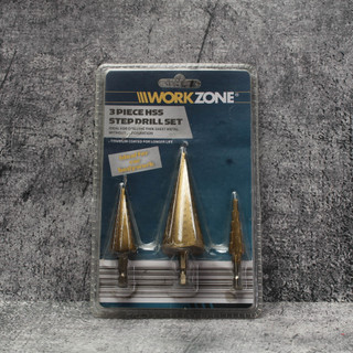 Bộ ba mũi khoan tháp,khoan bước thép HSS Work Zone cao cấp