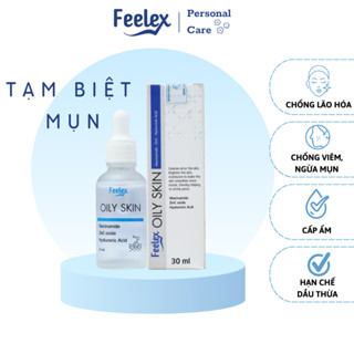 Serum Feelex Oily Skin giúp dưỡng ẩm, cân bằng bã nhờn, phục hồi thu nhỏ lỗ chân lông - Lọ 30ml