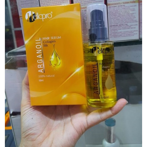 Tinh Dầu Dưỡng Tóc Mềm Mượt Bóng Khỏe, Phục Hồi Hư Tổn, Ngừa Chẻ Ngọn Hello Pro 50ml