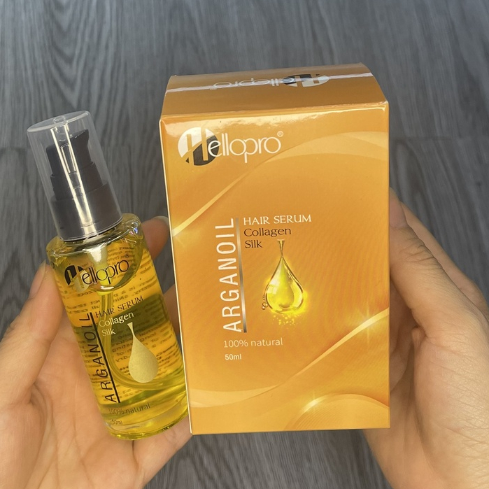 Tinh Dầu Dưỡng Tóc Mềm Mượt Bóng Khỏe, Phục Hồi Hư Tổn, Ngừa Chẻ Ngọn Hello Pro 50ml