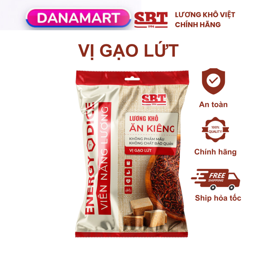 Lương Khô Mini Ăn Kiêng Không Đường SBT Việt Nam 2k 1 Viên