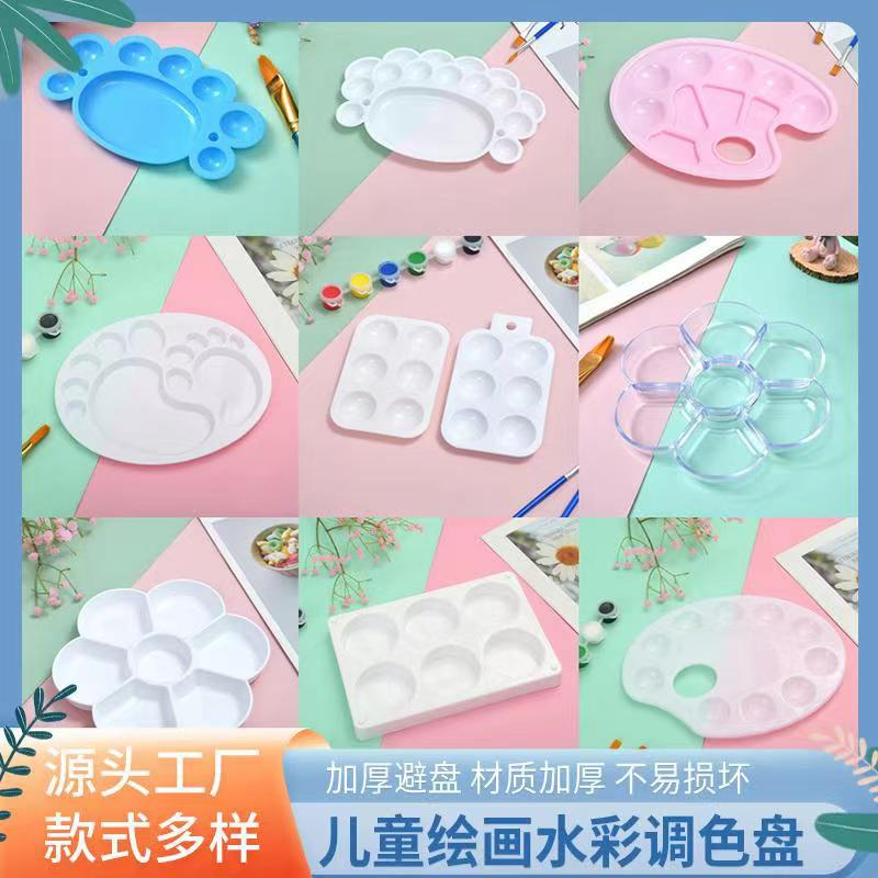 Đĩa pha màu hoa mai đồ thủ công mỹ thuật