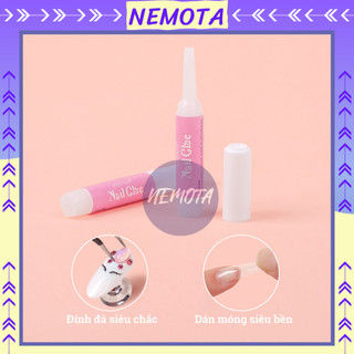 Keo dán móng giả Nemota nail box mini nail glue 2g siêu chắc KD11