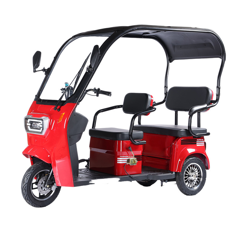 Xe điện 3 bánh YABO F1, Xe điện 3 bánh cho người già, người khuyết tật, Có rèm che mưa, khung thép, BH 12 tháng